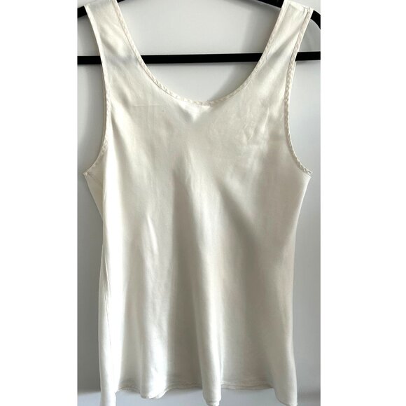 Borner Off White Silk Top SZ GB 36 - Picture 2 of 5